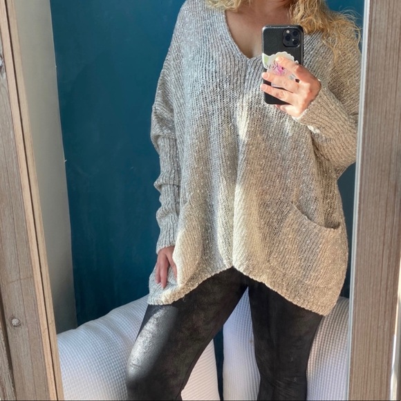 New✨ Oversized knit Sweater Oatmeal - Picture 12 of 12